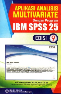 Image of Aplikasi Analisis Multivariate Dengan Program IBM SPSS 25
