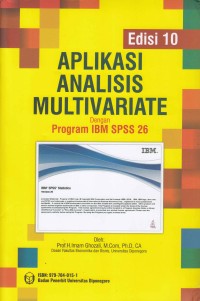 Image of Aplikasi Analisis Multivariate Dengan Program IBM SPSS 26