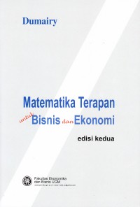 Image of Matematika Terapan untuk Bisnis dan Ekonomi