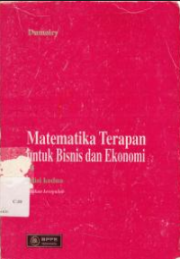 Image of Matematika Terapan untuk Bisnis dan Ekonomi