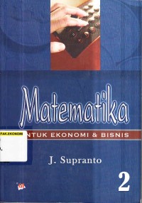 Image of Matemetika untuk Ekonomi & Bisnis Jilid II